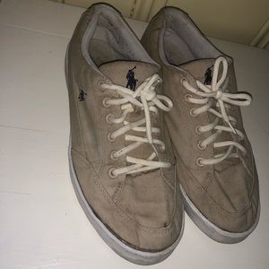 Men’s Polo canvas sneakers - well worn - SIZE 9